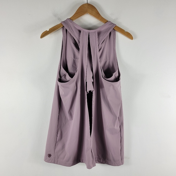 Any Age Activewear Keyhole Two In One Sports Bra Tank Top Twofer - Picture 8 of 12